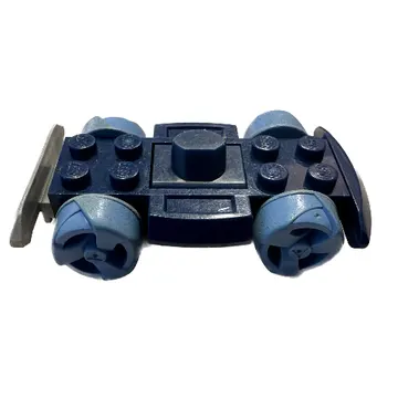 Vehicle Base 4 x 6 Racer Base with Medium Blue Wheels