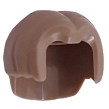 Hair Mid Length, Parted with Hole