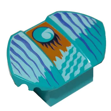 Brick Curved 2 x 2 x 1 with Wings and Loopin Print