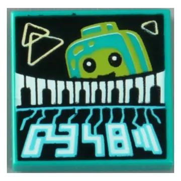 Tile 2 x 2 with Synthwave Music print (43115-1)