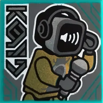 Tile 2 x 2 with Robot Sounds print (43112-1)
