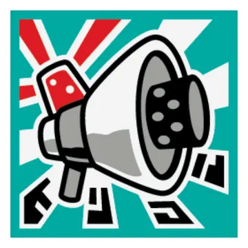 Tile 2 x 2 with Police Siren print