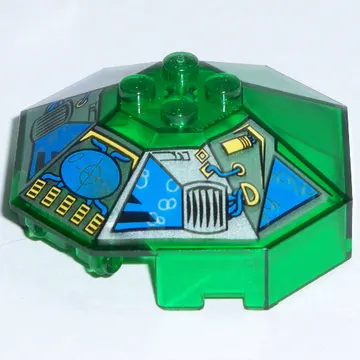 Windscreen 6 x 6 Octagonal Canopy with Axle Hole and Hydronauts Print