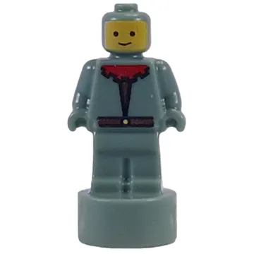 Minifig Trophy Statuette, Forestman, Red Collar print