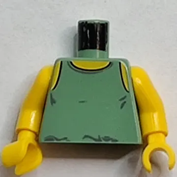 Torso Tank Top with Yellow Neck Print, Yellow Arms and Hands