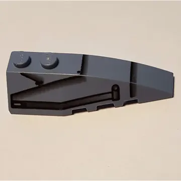 Brick Wedged, Curved 6 x 2 Right with Black Lines and Panels (Speeder) Print