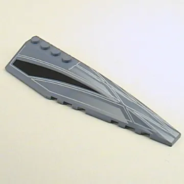 Brick Wedged, Curved 12 x 3 Right with Alpha Team Arctic Wraparound Print