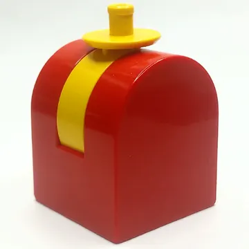 Duplo Brick 2 x 2 x 2 Curved Top with Yellow Propeller / Rotor Holder