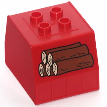 Duplo Train Freight Container with Timber / Logs Print