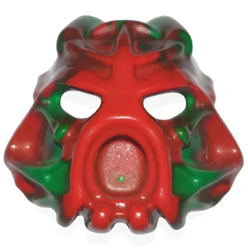Large Figure Mask Hau Nuva, Infected with Marbled Green Pattern