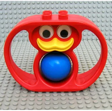 Duplo Rattle, Duck with Handles and Yellow and Blue Ball Wheel