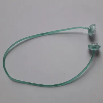 Clikits Cord, Jelly String, 170mm, with Trans-Pink Caps and 6 White Beads