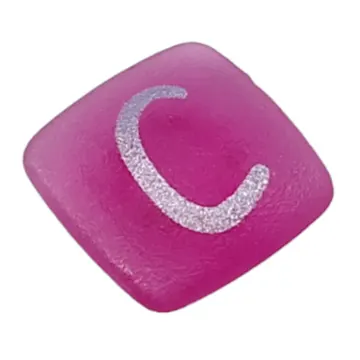 Clikits Icon, Square 2 x 2 Small with Pin and Silver 'C' Print