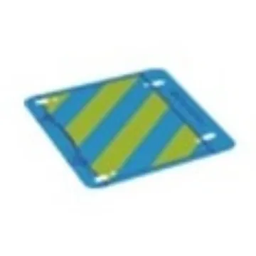 Roof, Awning with Lime and Azure Print