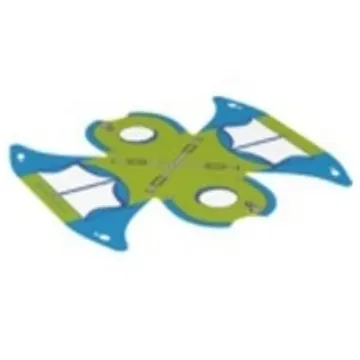Tent with Lime and Azure Print