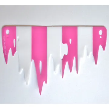 Sail, Tattered, Large, with Pink and White Stripes Print