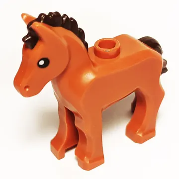 Animal, Foal with Black Eyes, Mane and Tail print