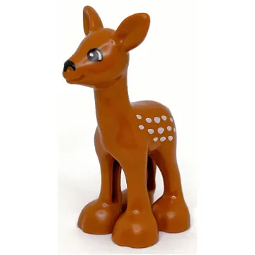 Duplo Animal Deer Fawn, Eyes White on Black