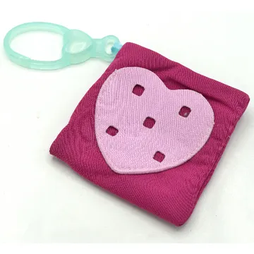 Clikits Bag with Bright Pink Heart Pocket and Trans-Very Light Blue Clip