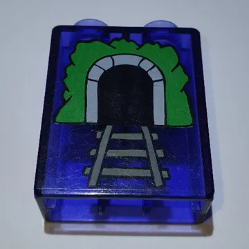 Duplo Brick 1 x 2 x 2 with Tunnel Print