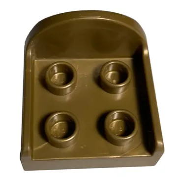 Duplo Chair with 4 Studs and Rounded Back