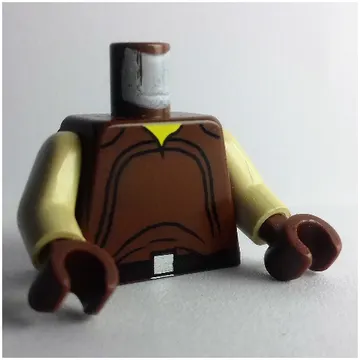 Torso Shirt, Black Belt and Silver Buckle Print (Naboo), Tan Arms, Brown Hands