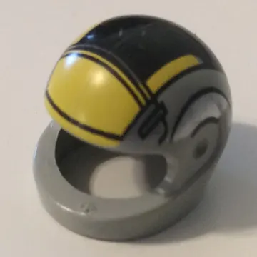 Helmet, Standard with Black and Yellow Print Large (B-wing)