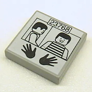Tile 2 x 2 with Prisoner ID, 23768' Print