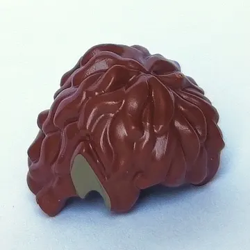 Hair Curly with Dark Tan Pointy Ears print