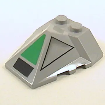 Brick Wedged, Sloped 4 x 4 Pyramid Center with Clone Walker Print