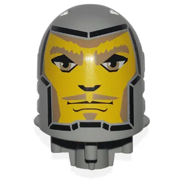 Large Figure Head, Round Top with Danju Print