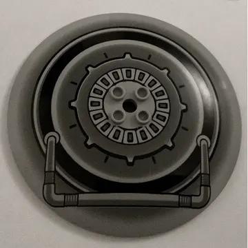 Dish 10 x 10 Inverted (Radar) with SW Tank Droid Print
