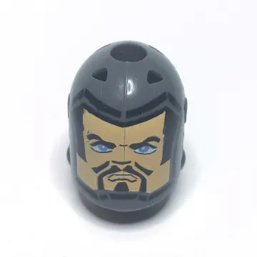 Large Figure Head, Round Top with Unknown Print