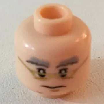 Minifig Head Albus Dumbledore, Glasses / No Glasses Print