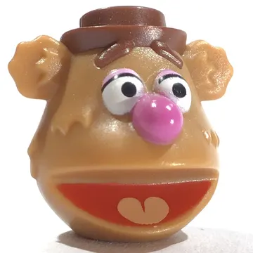 Minifig Head Special (Fozzie Bear)