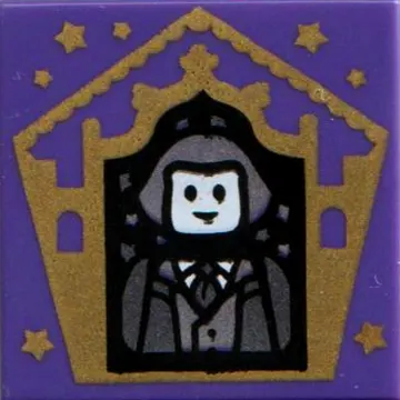 Tile 2 x 2 with Wizard Card Garrick Ollivander print