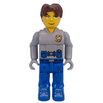 Juniors Midifig, Jack Stone, Gray Jacket, Blue legs