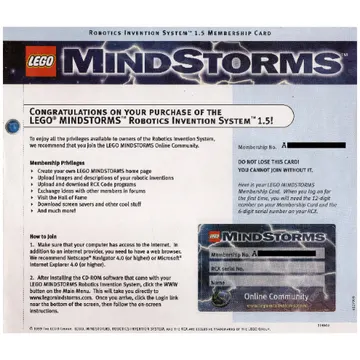 Robotics Invention System 1.5 Membership Card