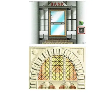 Backdrop with Bank Print / Arched Window Print