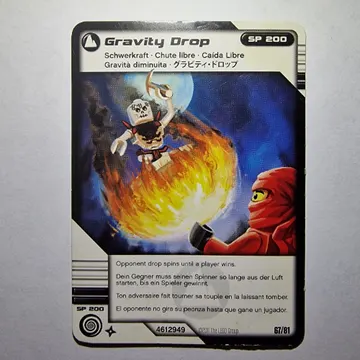 Trading Card, Ninjago Deck #1: 67 - Gravity Drop - International Version
