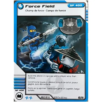 Trading Card, Ninjago Deck #1: 45 - Force Field - North American Version