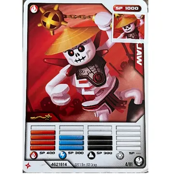 Trading Card, Ninjago Deck #1: 4 - Frakjaw - North American Version