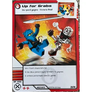 Trading Card, Ninjago Deck #1: 28 - Up for Grabs - North American Version