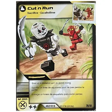 Trading Card, Ninjago Deck #1: 78 - Cut 'n' Run - North American Version