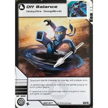 Trading Card, Ninjago Deck #1: 69 - Off Balance - North American Version