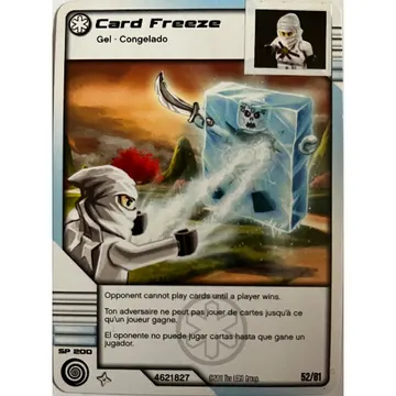 Trading Card, Ninjago Deck #1: 52 - Card Freeze - North American Version