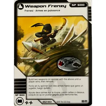 Trading Card, Ninjago Deck #1: 80 - Weapon Frenzy - North American Version