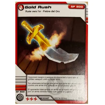 Trading Card, Ninjago Deck #1: 19 - Gold Rush - North American Version