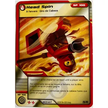 Trading Card, Ninjago Deck #1: 25 - Head Spin - North American Version