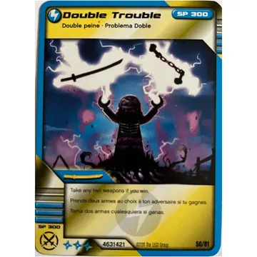 Trading Card, Ninjago Deck #1: 50 - Double Trouble - North American Version